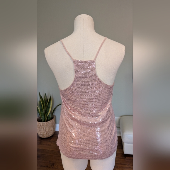 Dynamite Y2K Sequin Pink Camisole Top Size M - Picture 4 of 14